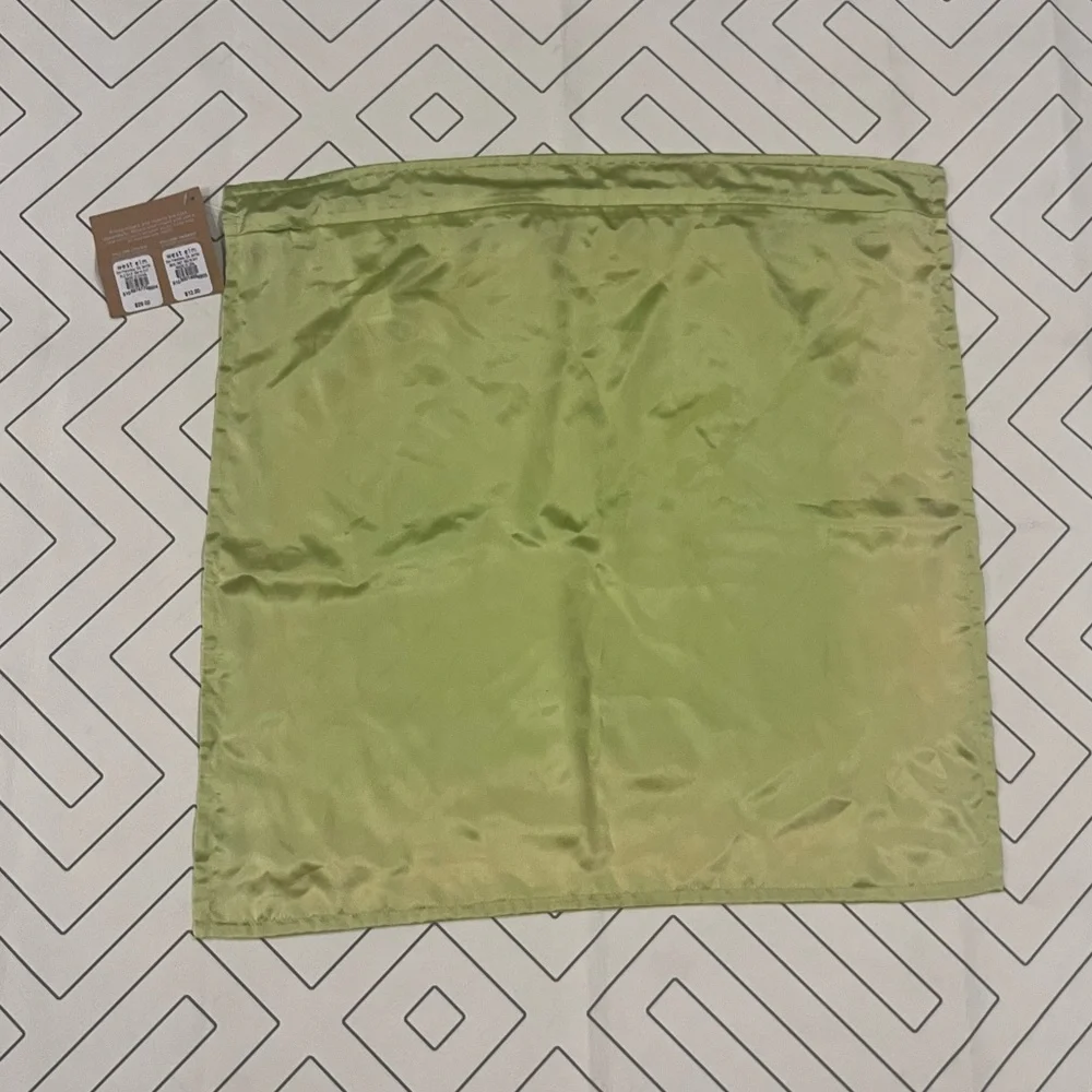NWT West Elm Silk Square Pillow Case
